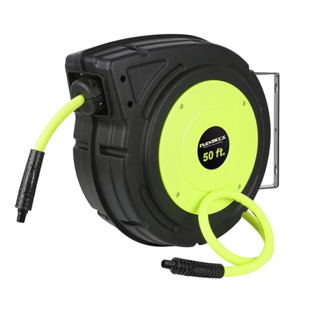 Flexzilla® Enclosed Plastic Retractable Air Hose Reel, 3/8" x 50