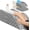 Single Leg, variant on Leg Elevation Pillow for After Surgery, Adjustable Height Memory Foam Wedge Pillow with Cooling Ice Silk Cover, Ergonomic Leg Support for Knee, Comfort Care for Blood Circulation, Grey