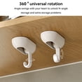 thumbnail image 1 of 360 Degree Wall Multifunction Home Bathroom Towel Sticky Multi-function Space-Saving Hanger Universal Hooks Racks Kitchen Storage Punch-free Organizer, 1 of 8