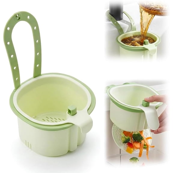 Kitchen Sink Strainer Basket, Multifunctional Hanging Sink Drain Basket with Press Dump Design for Food Filtering, Home Kitchen Faucet Use