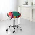 thumbnail image 7 of Bingfone12 Inch Padded Round Bar Stool Cover Cushion With Elastic Fabric Round Chair Seat - Vertical Stripes, 7 of 7