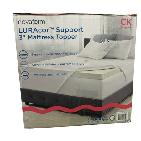 Novaform Luracor Support 3 Mattress Foam Topper Cal King Walmart Com Walmart Com