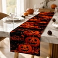thumbnail image 7 of OutmaxHome Halloween Pumpkin Pattern Table Runner, 13.8x72.8 Inch Holiday Theme Decorative Table Runner, for Holiday Party, Dining Table, Kitchen, Farmhouse, 7 of 7