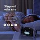 thumbnail image 4 of Despertador de cuerda con ruedas (negro), sonido adicional para personas que duermen mucho (robot de dormitorio para adultos o niños) Diversión, rodar, correr, moverse, saltar, 4 of 5