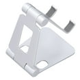 thumbnail image 2 of VOBOR Soporte para teléfono Diseño ergonómico Gel de sílice Respetuoso con el Medio Ambiente Soporte Estable Soporte para teléfono de Escritorio Soporte para teléfono de Aluminio(S4 Plata), 2 of 5