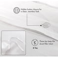 thumbnail image 6 of RUVANTI 100% Cotton Duvet Cover Waffle Weave - Big Box - Coconut White - Queen - 3 Pieces, 6 of 8