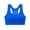 Dark Blue, variant on Women's Solid Color Push Up Sports Bra Yoga Running Fitness Vest Shockproof Support Underwear,Color:Yellow