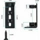 thumbnail image 2 of Guide à roulettes pour porte coulissante - Avec 2 roulettes - Pour portes coulissantes - Noir, 2 of 5