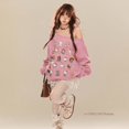 thumbnail image 4 of Sudadera con capucha de Hello Kitty estilo americano dulce y genial Y2k para mujer, suéteres kawaii holgados de principios de otoño, nueva moda, top informal y versátil, 4 of 5