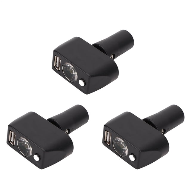 3X Luz para Silla de Ruedas Eléctrica de 3 Pines XLR, Carga USB, Ángulo Ajustable, Controlador de Iluminación LED para Silla de Ruedas Eléctrica para la Noche