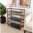 thumbnail image 2 of Eccostyle 3-Tier Bamboo Frame Stackable Bookshelf - Caramel & Black, 2 of 7