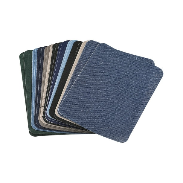 Tela Parche Termoadhesivos Parches 10 Colores 4.9"x3.7" para Ropa, Pantalones, Bolsos Agujero Reparación y Decoración Paquete de 20