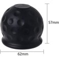 thumbnail image 4 of Universal Black Rubber Car Hitch Ball Protective Cover (Black), 4 of 5
