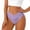 Purple, variant on Womens Swim Shorts Swimsuit Bottoms Full Coverage Dark Green Mid Rise High Leg Bikini Bottom Bathing Suit Bottoms