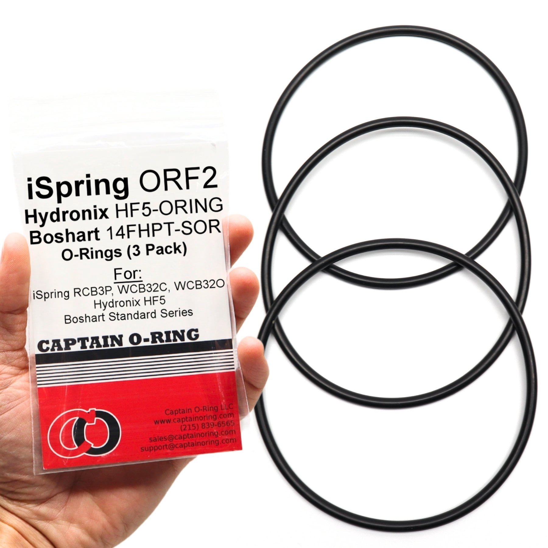 Captain O-Ring #13305 Replacement O-Rings For Fleck & Rainsoft Water Softener Valves (Fits 2510, 5600, 9000, 9100) – 4 Pack