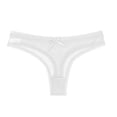 thumbnail image 3 of kamemir Womens Underwear Cotton Seamless Women Underwear Thongs,No Show Ladies Thong,No Line Breathable Comfortable Panties Undies for Women (White,One Size), 3 of 3