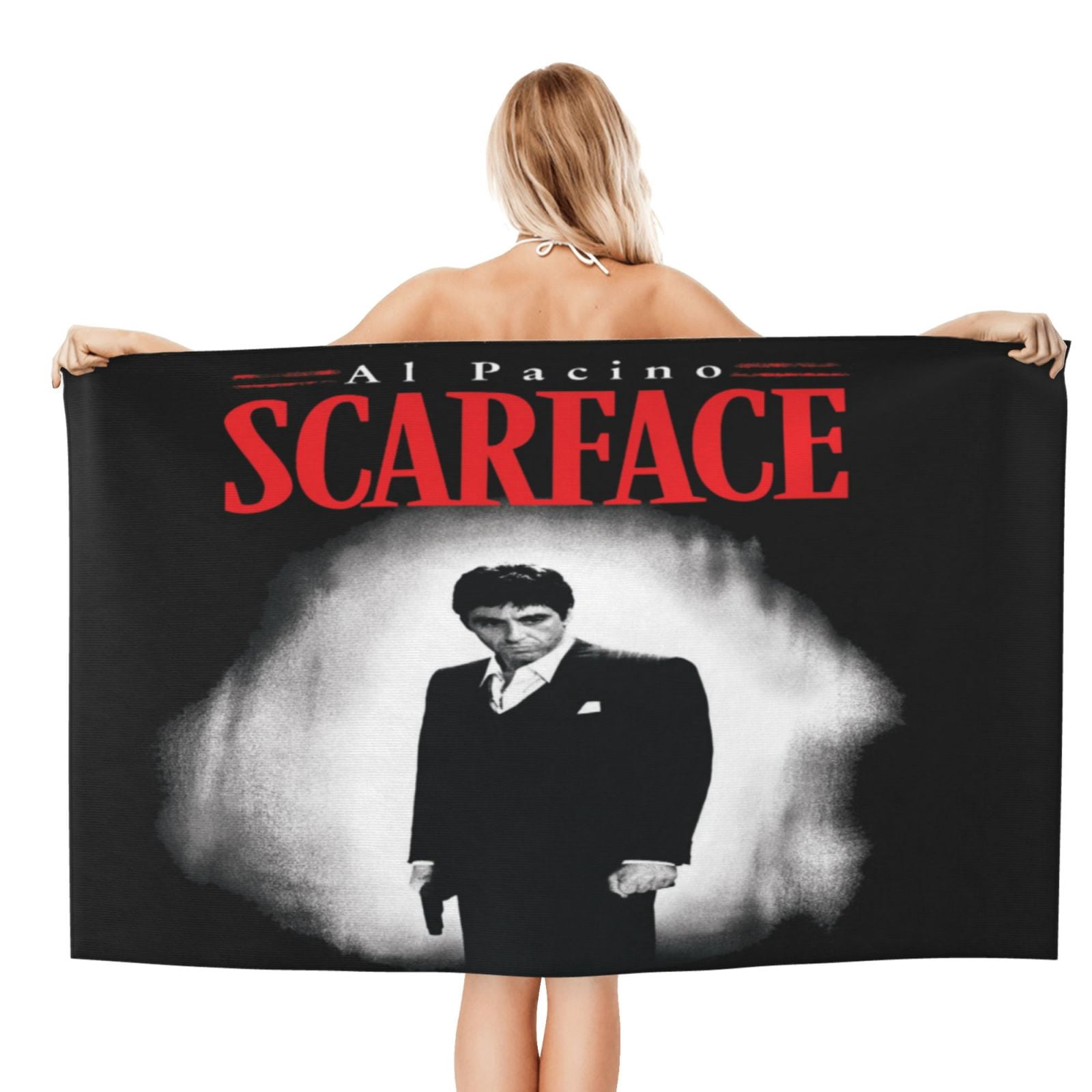 Scarface Bath Towel Washcloths Beach Towel Quick Dry Towel Microfiber Absorbent Bath Towel 32x52 In