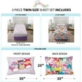 thumbnail image 3 of Squishmallows Kids 3 Piece Purple Sheet Set, Twin, 3 of 9