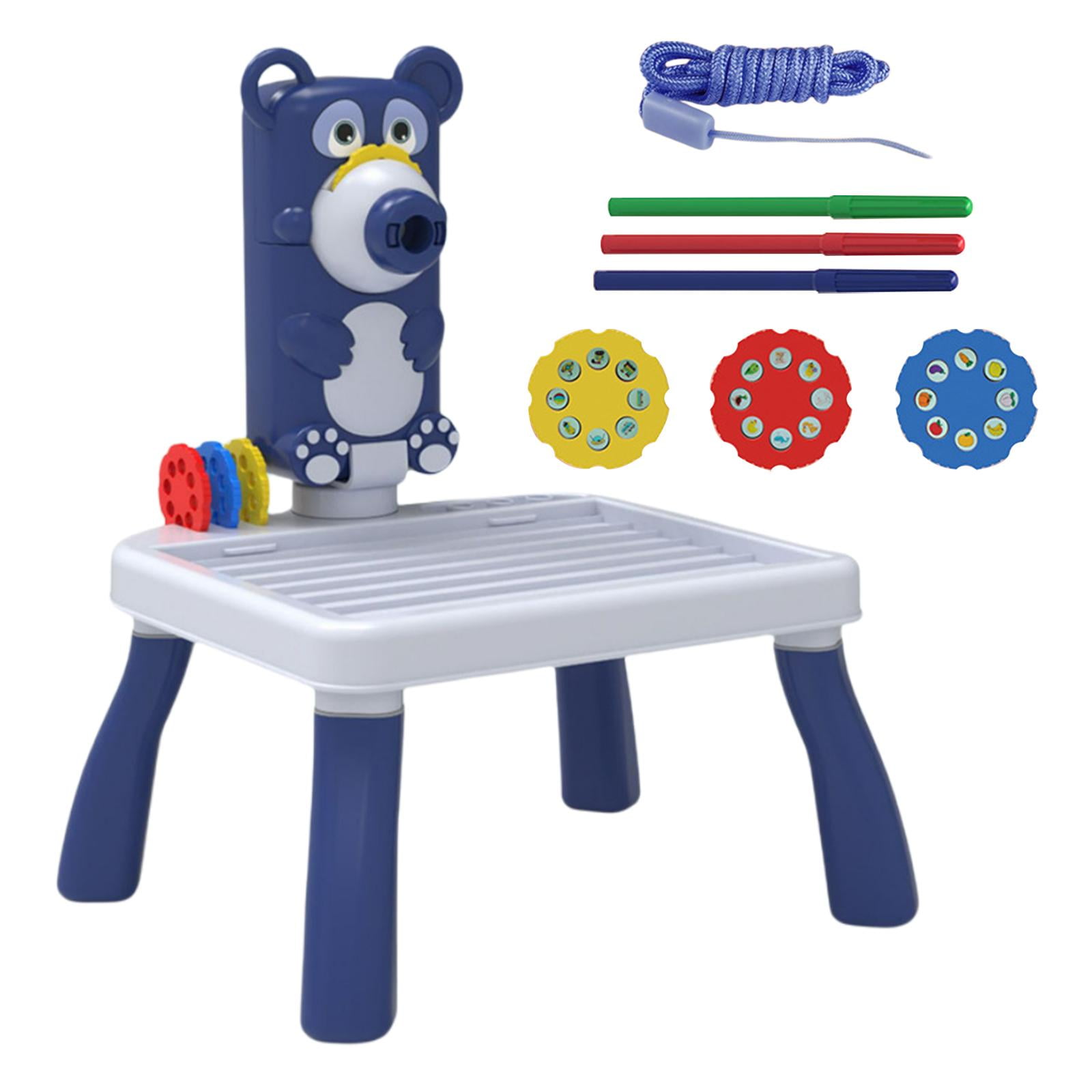 Kids Drawing Board Doodle Board Table LED Projector Drawing Table for