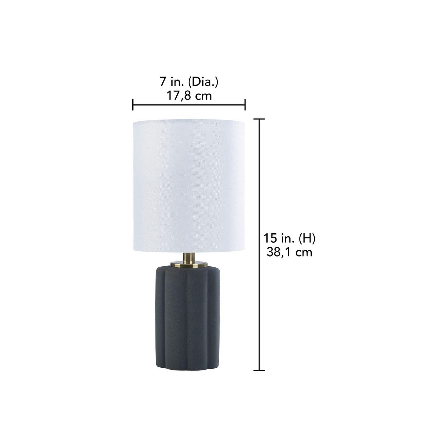 Lampe de table HOMETRENDS 38,1 cm, céramique