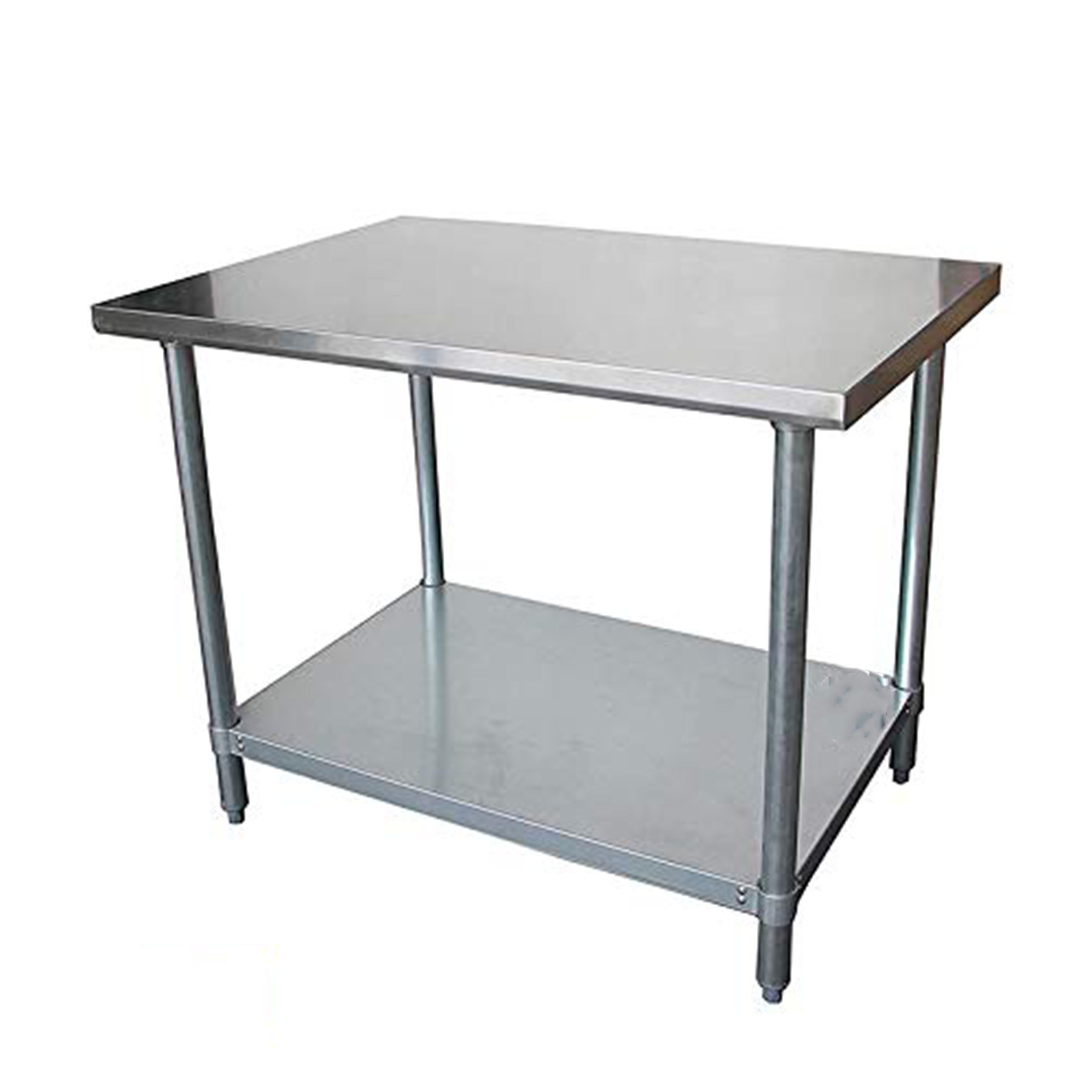 30" x 30" Stainless Steel Work Prep Table Undershelf Restaurant Backsplash NSF 