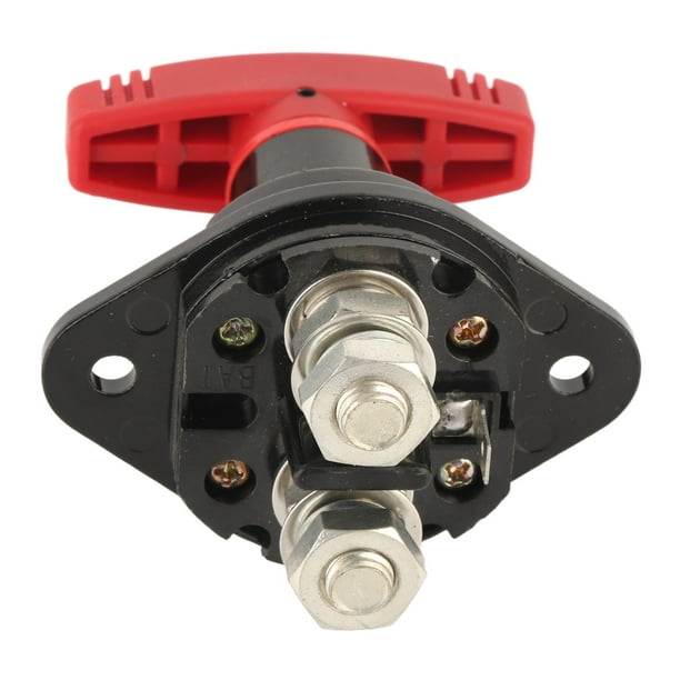 Interruptor de desconexión de batería de 12 V y 24 V, interruptor giratorio de aislamiento y corte de energía para automóviles, barcos, productos eléctricos
