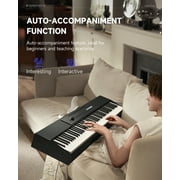 Donner Portable Digital Piano 88-key Synth Action Keyboard with X Stand, Pedal, Auto-accompaniment for Beginner, 128 Tones, 83 Rhythms, Support USB/MIDI/Melodics, Wireless Connection