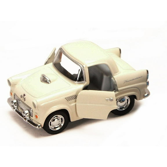 1955 Ford Thunderbird, Ivory - Kinsmart 4022D - 4" Diecast Model Toy Car (Brand New, but NOT IN BOX)