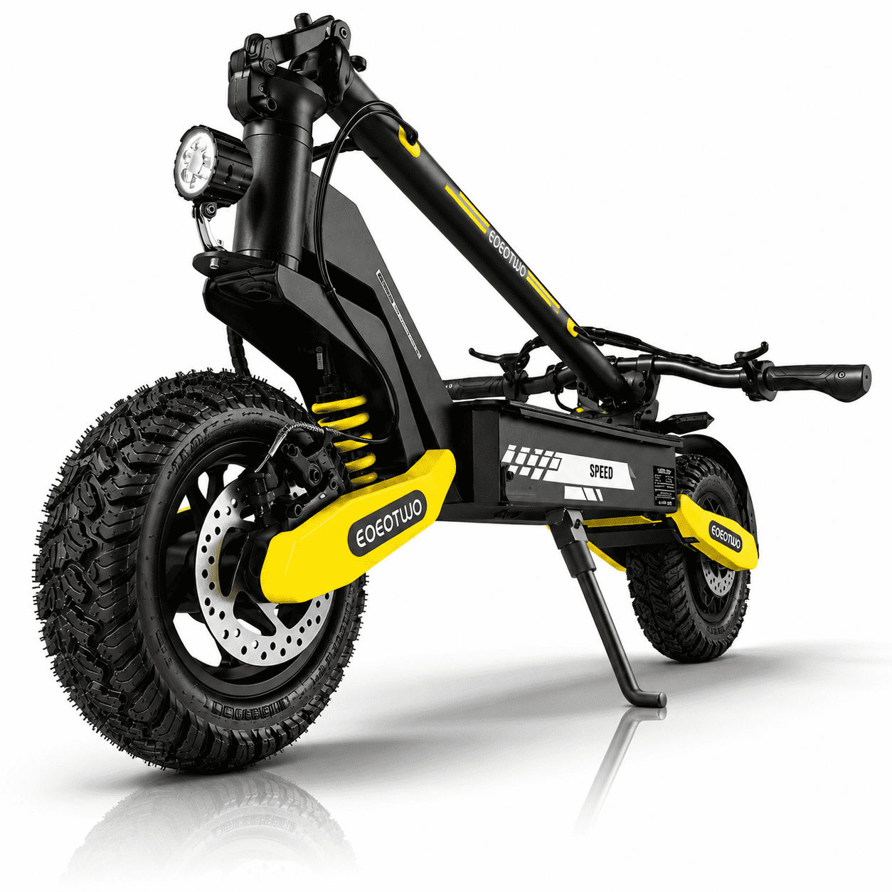 EOEOTWO GT06 Electric Scooter for Adults, 30 MPH Fast Offroad Escooter with 1200W Motor, 25 Miles Range, 11" Off-Road Tubeless Tires & Dual Suspension, 330 lbs Max Load Foldable Commuting Scooter