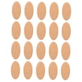 thumbnail image 5 of UPKOCH 20pcs Craft Embellishment Oval Cutouts Light Brown Crafting Scene Layout, 5 of 8