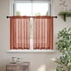 thumbnail image 4 of Cortinas de cocina de aspecto vintage de lino Pack de 2 paquetes, cortinas cortas semitransparentes para decoración de baños y granjas, valana de poliéster con filtro de luz, 4 of 6