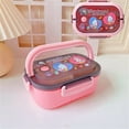 thumbnail image 1 of RWJDXD Kawaii Sanrio Hello Kitty Bento Box Kuromi Cinnamoroll Student Cartoon Sweet Double-layer Lunch Box Portable Partition Fresh Box, 1 of 7