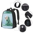 thumbnail image 4 of Daiia Dog Wrapped in Towel Backpack for Men and Women -Durable Backpack Large Capacity, Water-Resistant Bag with Adjustable Straps and Laptop Compartment, 4 of 9