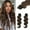 Chestnut Brown, variant on Sew in Hair Extensions Real Human Hair, 110g 18 inch Ash Blonde Highlighted 613 Bleach Blonde Human Hair Weave Extensions Remy Straight Bundles Double Weft