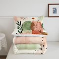 thumbnail image 5 of Homewish Watercolor Gradient Twin Comforter Sets,Mid-Century Geometric Bedding Set,Cream Pink,Reversible,2-Piece,1 Comforter and 1 Pillowcase, 5 of 7