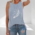 thumbnail image 2 of Floral Tank Top for Women Butterflies Graphic Print Sleeveless Tees Camping Hiking Tunic T-Shirt, 2 of 3
