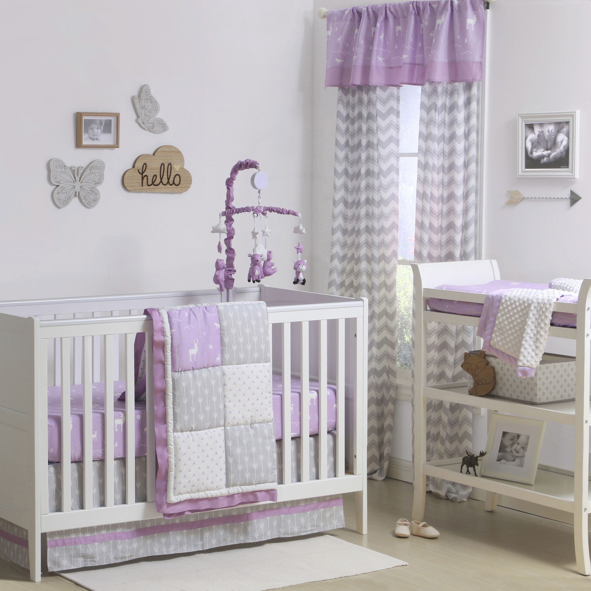baby girl crib bedding purple