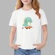 thumbnail image 1 of Blusas y camisas de manga corta con cuello redondo para niños Camiseta de verano de manga corta estampada para niñas Jersey elegante de cuello redondo para niñas Top de algodón para niños, 1 of 6