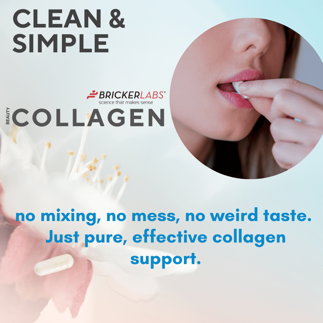 Bricker Labs Collagen for Men & Women - Type I, III Hydrolized Collagen Supplement 750mg, 1 Collagen Capsule Daily - 120 Servings