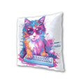 thumbnail image 3 of Cartoon Cat with Keyboard Throw Pillow Covers Pillowcases 20 x 20 Inch Home Decor 2 Packs for Bedroom Sofa, 3 of 6