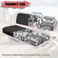 thumbnail image 6 of FKELYI Mule Bench Seat Cover Black Polynesian Flower Print Dustproof UTV Seat Cover Compatible with Kawasaki Mule 600/610 2 Pcs Anti-Scratch Seats Protector Decor, 6 of 7