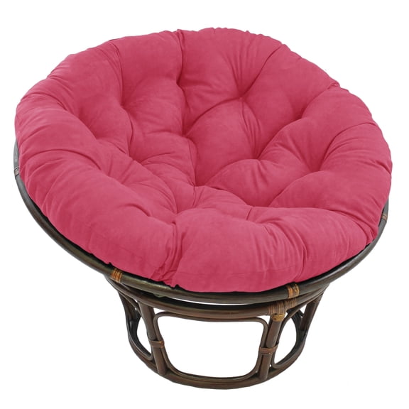 Blazing Needles 44-inch Solid Microsuede Papasan Cushion - Bery Berry