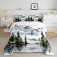 thumbnail image 2 of Feelyou Farmhouse Pine Tree Bedding Comforter Set, Rustic Nature Lake Twin Comforter Sets, Teen Child Kid Adult Reversible Bedding Set, Luxury Bedroom Decor, 2pcs, 2 of 8