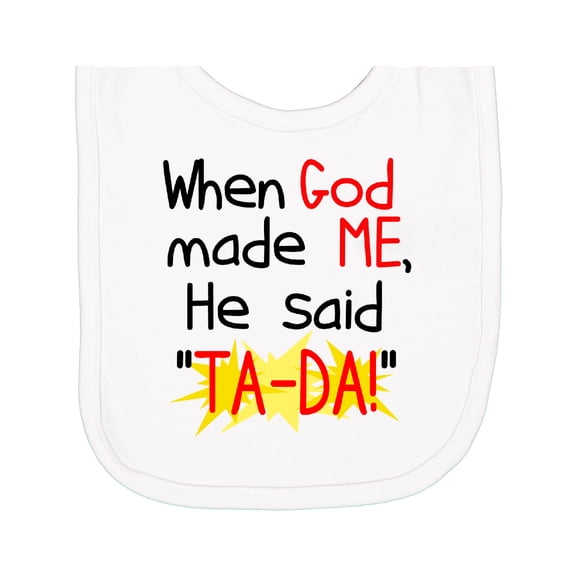 Inktastic When God Made Me Newborn Bib