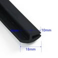 thumbnail image 3 of KERISTE Black Car Front Windshield Panel Decorative Trim Sealing Protective Rubber Strip, 3 of 9
