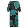 thumbnail image 5 of Mini vestido de manga corta con estampado de cuello en V Sexy informal para mujer a la moda Fridja  bnh4867, 5 of 5