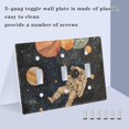 thumbnail image 3 of Yayeee Toggle Light Switch Wall Plate 2-Gang 4.56"x4.48" Decorative Outlet Cover, Retro Watercolor Planet, 3 of 7
