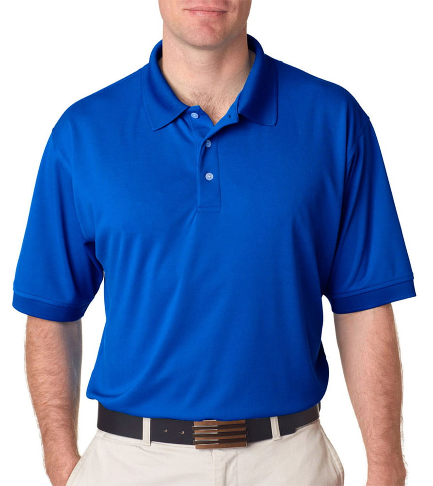 UltraClub 8315 Men's Relaxed Fit Polo Shirt -Royal-X-Large - Walmart.com