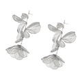 thumbnail image 4 of Pendientes colgantes de flores Fernando joyería de lujo para mujeres y niñas plata, 4 of 8