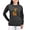Charcoal, variant on - Halloween Letter G Witch Monogram Women's Long Sle - Women's Long Sleeve Graphic Tee Casual Fit